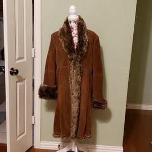 Xl women leather coat